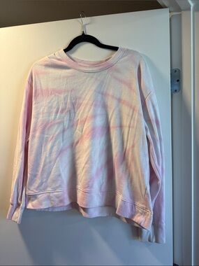 Splendid Women's Pink Tie-Dye Crewneck Sweatshirt - Casual Pullover